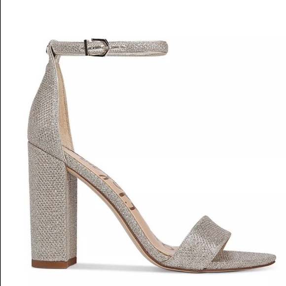 NEW! Sam Edelman Silver Jute Yaro Block Heel Sandal - Size 8 - Picture 4 of 15